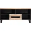 Image de vidaXL Armoire TV 100x34x46 cm en bois massif de manguier