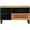 Image de vidaXL Armoire TV 80x34x46 cm en bois massif d'acacia