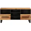 Image de vidaXL Armoire TV 100x34x46 cm en bois massif d'acacia