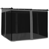 Image de vidaXL Pavillon avec parois en filet Anthracite 3x3 m acier