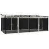 Image de vidaXL Pavillon avec murs en filet Crème 6x3 m Acier