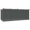 Image de vidaXL Pavillon avec rideaux Anthracite 6x3 m Acier