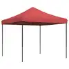 Image de vidaXL Tente de réception pliable Pop-Up rouge bourgogne 292x292x315 cm