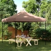 Image de vidaXL Tente de réception pliante Pop-Up brune 292x292x315 cm