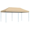 Image de vidaXL Tente de réception pliable Pop-Up Beige 580x292x315 cm