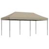 Image de vidaXL Tente de réception pliable Pop-Up Taupe 580x292x315 cm