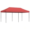Image de vidaXL Tente de réception pliable Pop-Up rouge bourgogne 580x292x315 cm