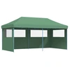 Image de vidaXL Tente de réception pliable Pop-Up avec 3 panneaux latéraux vert