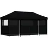Image de vidaXL Tente de réception pliable Pop-Up avec 4 panneaux latéraux noir