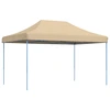 Image de vidaXL Tente de réception pliable Pop-Up Beige 440x292x315 cm