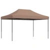Image de vidaXL Tente de réception pliable Pop-Up brune 440x292x315 cm