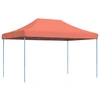 Image de vidaXL Tente de réception pliante Pop-Up rouge terracotta 440x292x315 cm