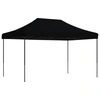 Image de vidaXL Tente de réception pliable Pop-Up noire 440x292x315 cm