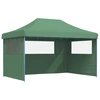 Image de vidaXL Tente de réception pliable Pop-Up avec 3 panneaux latéraux vert