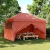 Image de vidaXL Tente de réception pliante Pop-Up avec 4 panneaux latéraux rouge terracotta