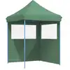 Image de vidaXL Tente de réception pliable Pop-Up avec 2 parties latérales vert