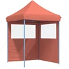 Image de vidaXL Tente de réception pliable Pop-Up avec 2 parties latérales rouge terracotta
