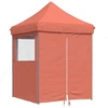 Image de vidaXL Tente de réception pliante Pop-Up avec 4 panneaux latéraux rouge terracotta