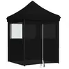 Image de vidaXL Tente de réception pliable Pop-Up avec 4 panneaux latéraux noir