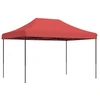 Image de vidaXL Tente de réception pliable Pop-Up rouge bourgogne 410x279x315 cm