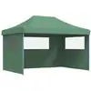 Image de vidaXL Tente de réception pliable Pop-Up avec 3 panneaux latéraux vert