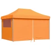 Image de vidaXL Tente de réception pliable Pop-Up avec 4 panneaux latéraux Orange