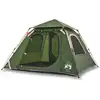 Image de vidaXL Tente de camping dôme 4 personnes Vert Quick Release