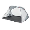 Image de vidaXL Tente de plage 2 personnes Gris Pop-Up Imperméable à l'eau