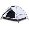Image de vidaXL Tente de camping dôme 3 personnes Blanc Obscurci Quick Release