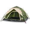 Image de vidaXL Tente de camping dôme 4 personnes Vert Quick Release