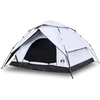 Image de vidaXL Tente de camping dôme 5 personnes Blanc Obscurci Quick Release