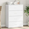 Image de vidaXL Sideboard Blanc 60x31x84 cm Bois composite