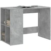Image de vidaXL Bureau gris béton 102x50x75 cm Bois composite