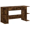 Image de vidaXL Bureau chêne fumé 140x50x75 cm bois composite