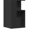 Image de vidaXL Table d'appoint noire 35x35x60 cm Bois composite