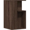 Image de vidaXL Table d'appoint marron imitation chêne 35x35x60 cm Matériau dérivé du bois