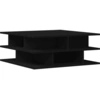 Image de vidaXL Table basse noire 70x70x29 cm Bois composite