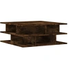 Image de vidaXL Table basse chêne fumé 70x70x29 cm Bois composite