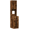 Image de vidaXL Armoire de cuisine chêne fumé 35x50x180 cm Bois composite