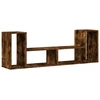 Image de vidaXL Armoires TV 2 pcs. Chêne fumé 75x30x50 cm Matériau dérivé du bois