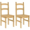 Image de vidaXL Chaises de salle à manger 2 pcs. 40x46x99 cm pin massif
