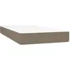Image de Matelas à ressorts ensachés Taupe 120x190x20 cm Tissu