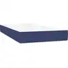 Image de Matelas à ressorts ensachés Bleu 120x190x20 cm Tissu