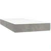 Image de Matelas à ressorts ensachés gris clair 120x190x20 cm Tissu