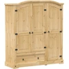 Image de vidaXL Armoire Corona 151,5x52x170 cm Pin massif