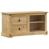 Image de vidaXL Armoire TV Corona 100x40x52 cm Pin massif