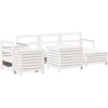 Image de vidaXL Ensemble de canapés de jardin 7 pièces blanc pin massif