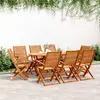 Image de vidaXL Chaises de jardin 8 pcs. Pliable 57x66x95 cm Bois massif Acacia