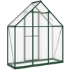 Image de vidaXL Serre avec cadre de fondation vert 169x58x195 cm Aluminimum