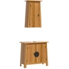 Image de vidaXL Ensemble de meubles de salle de bain 2 pièces pin massif